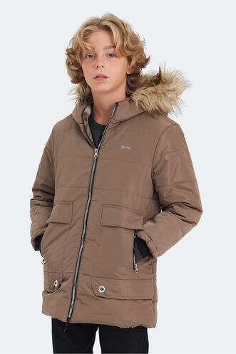 Slazenger - Slazenger CAMELIA Unisex Çocuk Mont & Ceket Bej