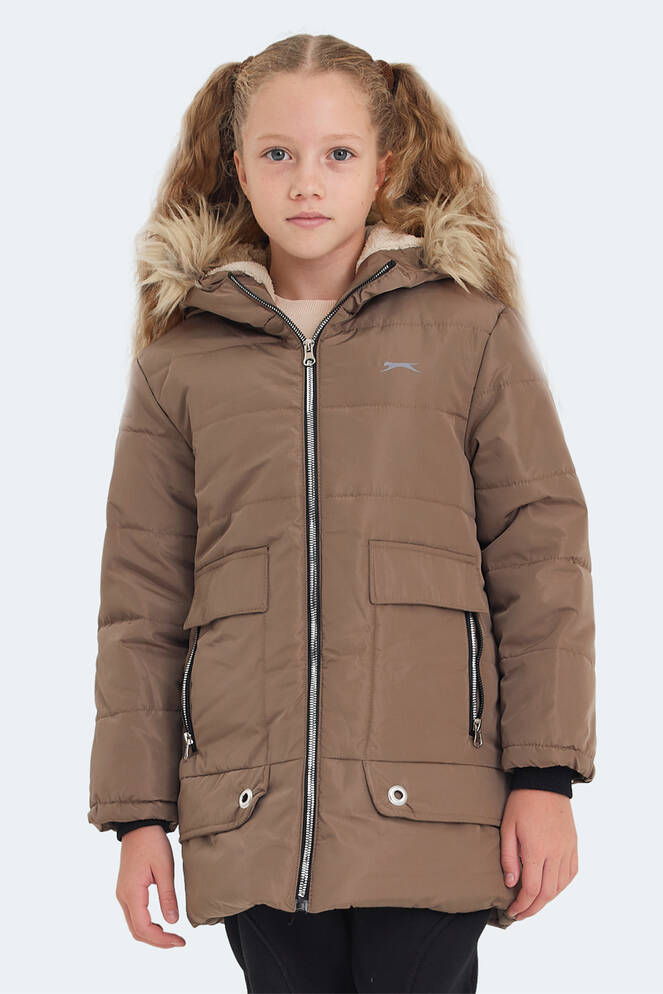 Slazenger CAMELIA Unisex Çocuk Mont & Ceket Bej