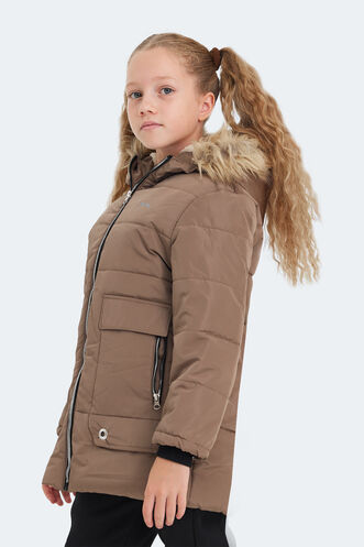 Slazenger CAMELIA Unisex Çocuk Mont & Ceket Bej - Thumbnail