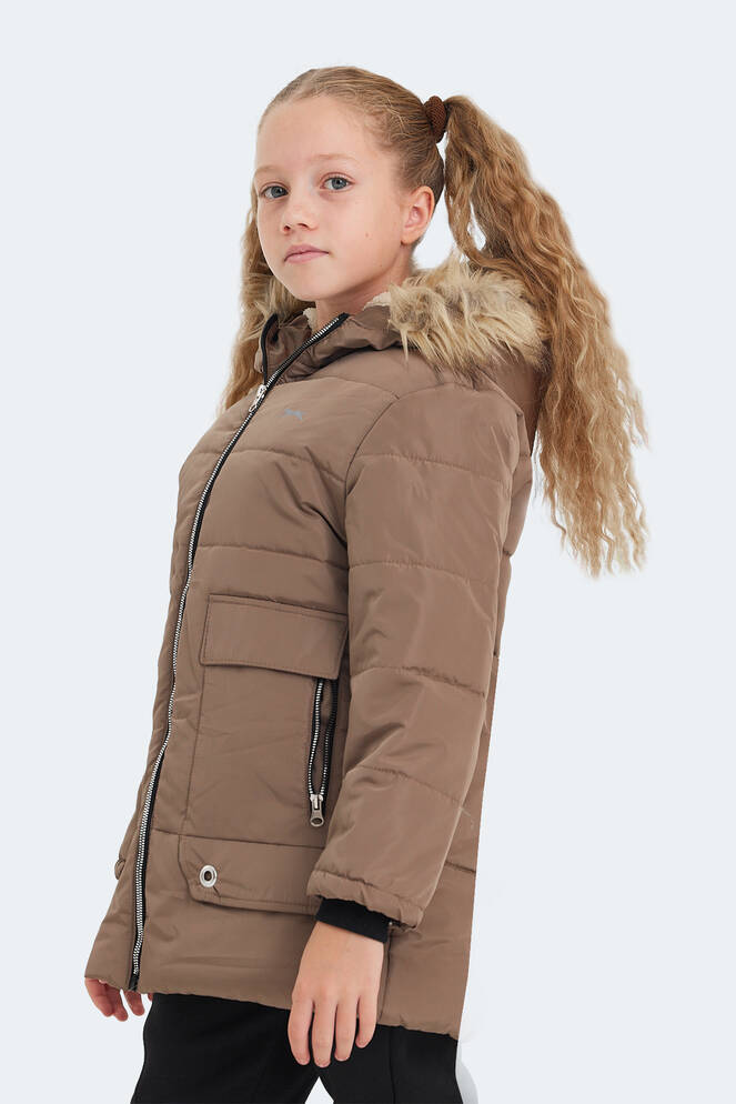 Slazenger CAMELIA Unisex Çocuk Mont & Ceket Bej