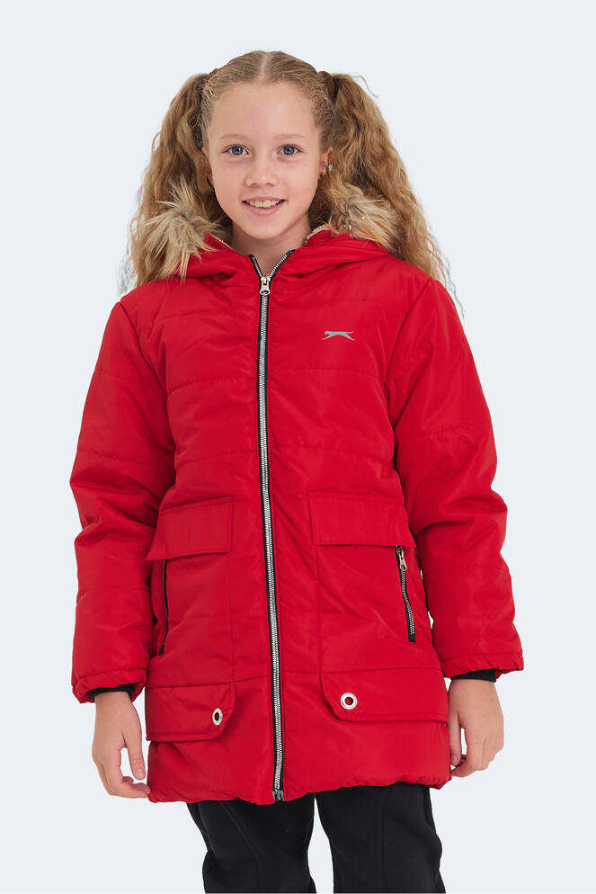 Slazenger CAMELIA Unisex Çocuk Mont & Ceket Kırmızı