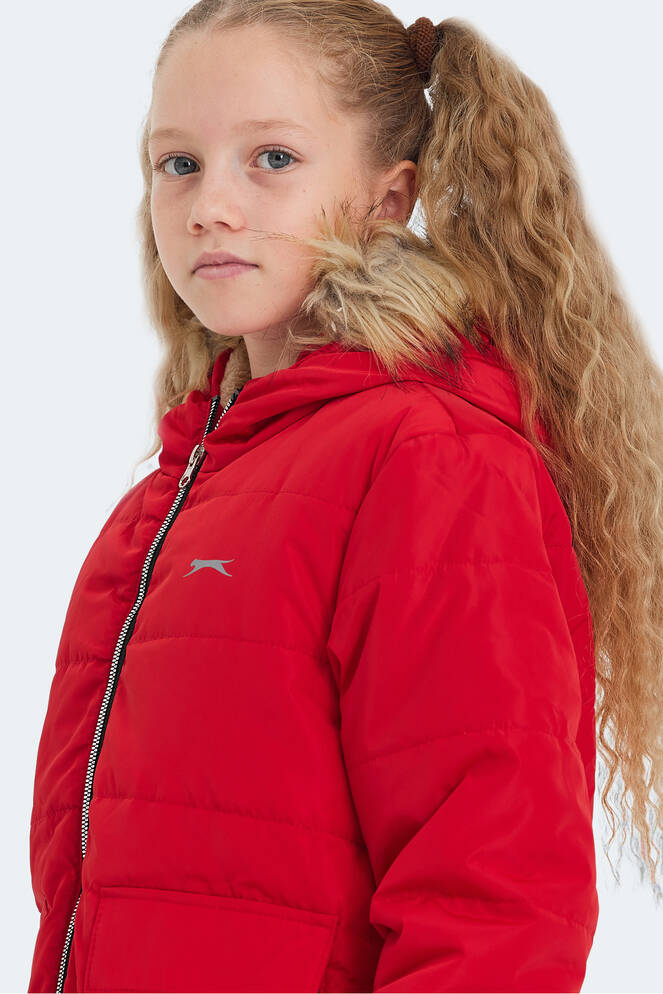 Slazenger CAMELIA Unisex Çocuk Mont & Ceket Kırmızı