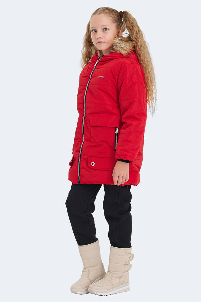 Slazenger CAMELIA Unisex Çocuk Mont & Ceket Kırmızı