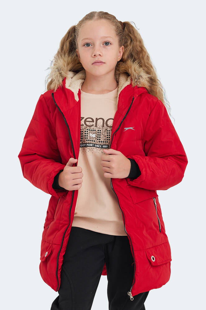 Slazenger CAMELIA Unisex Çocuk Mont & Ceket Kırmızı