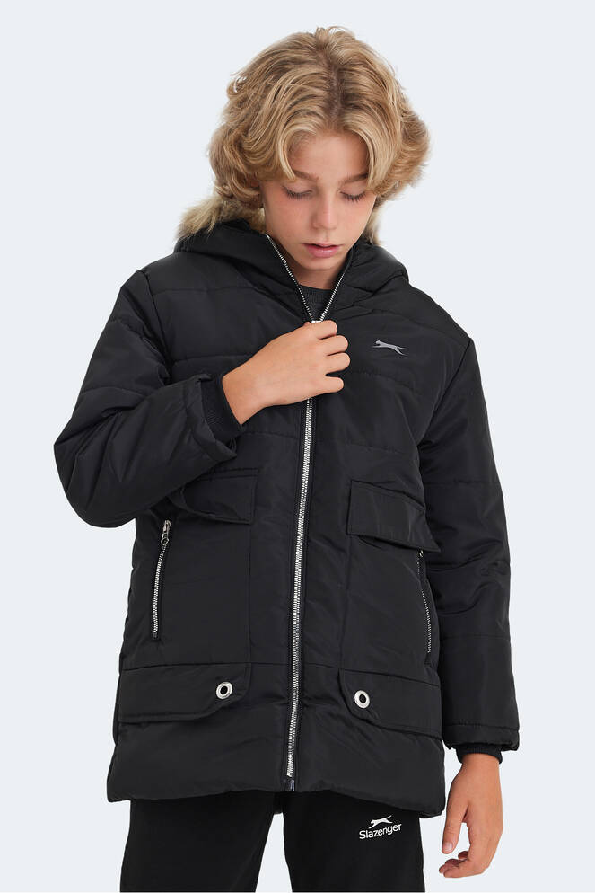 Slazenger CAMELIA Unisex Çocuk Mont & Ceket Siyah