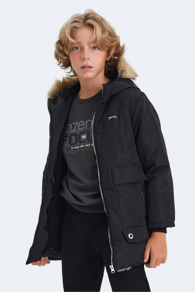 Slazenger CAMELIA Unisex Çocuk Mont & Ceket Siyah
