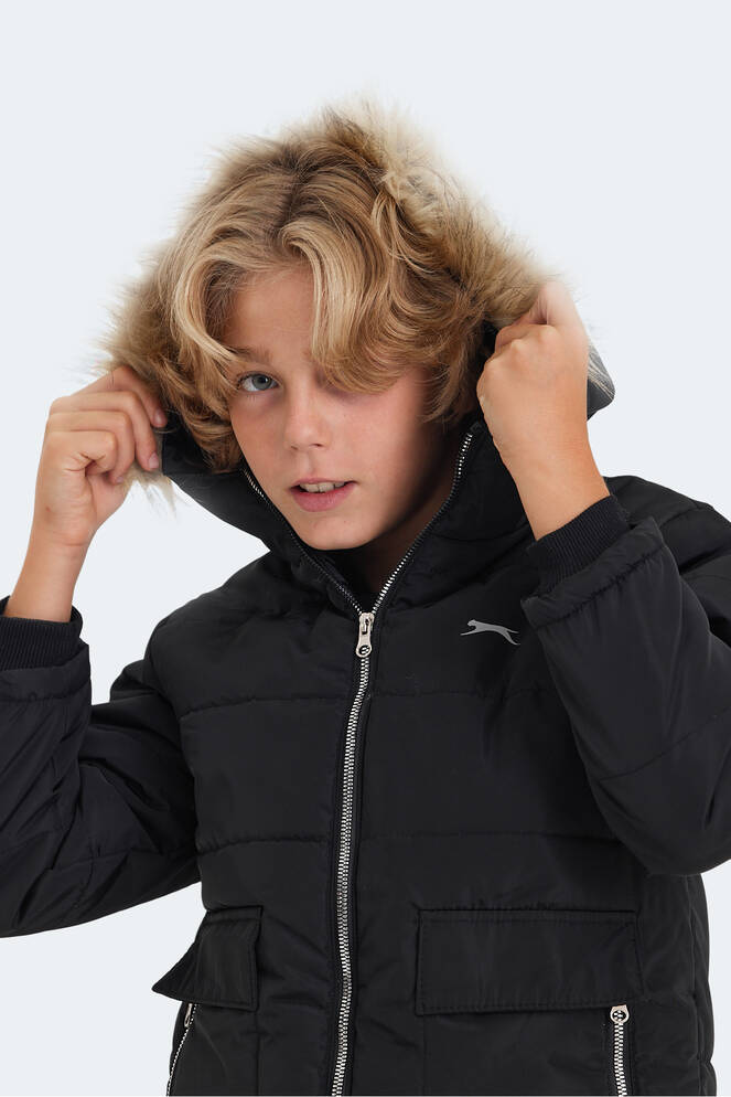 Slazenger CAMELIA Unisex Çocuk Mont & Ceket Siyah