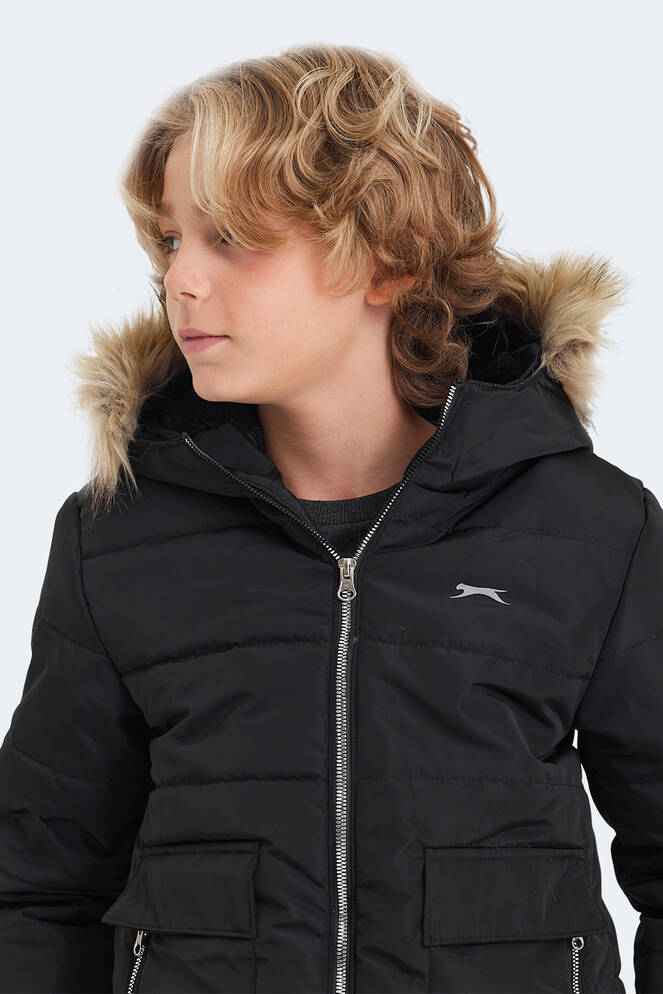 Slazenger CAMELIA Unisex Çocuk Mont & Ceket Siyah