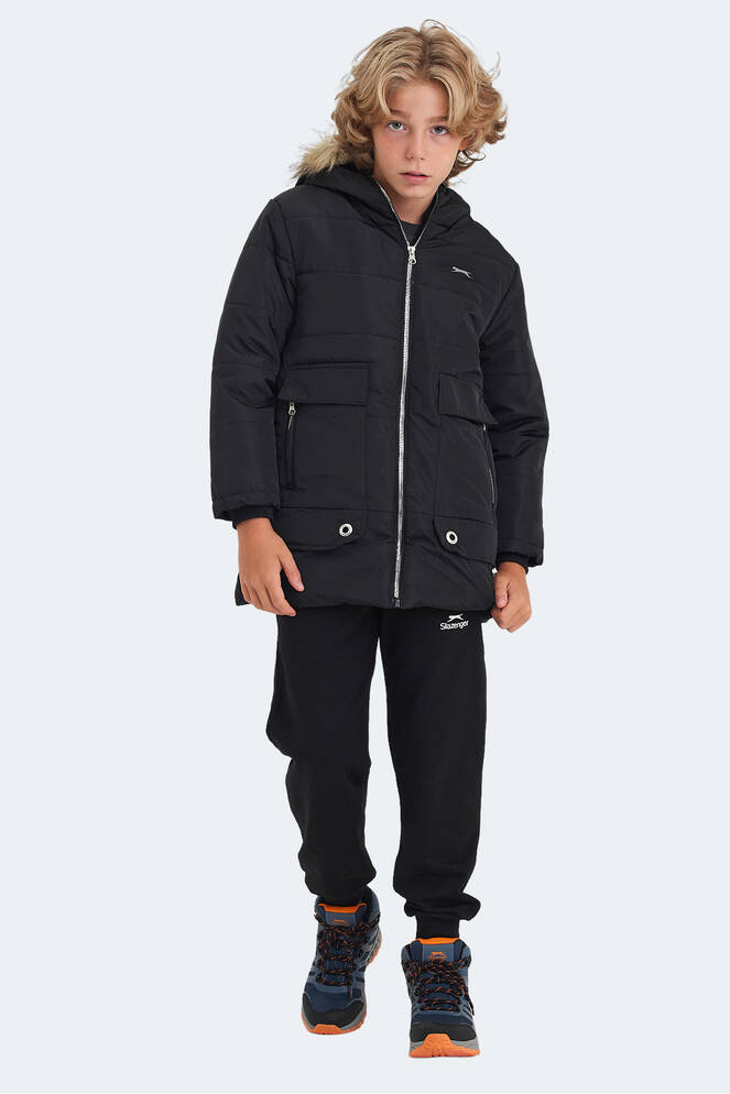 Slazenger CAMELIA Unisex Çocuk Mont & Ceket Siyah