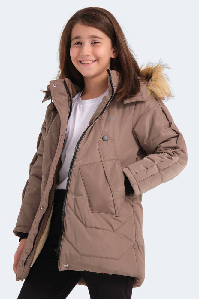 Slazenger CAMRON Unisex Çocuk Mont & Ceket Bej