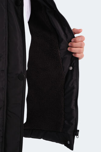 Slazenger CAMRON Unisex Çocuk Mont & Ceket Siyah - Thumbnail