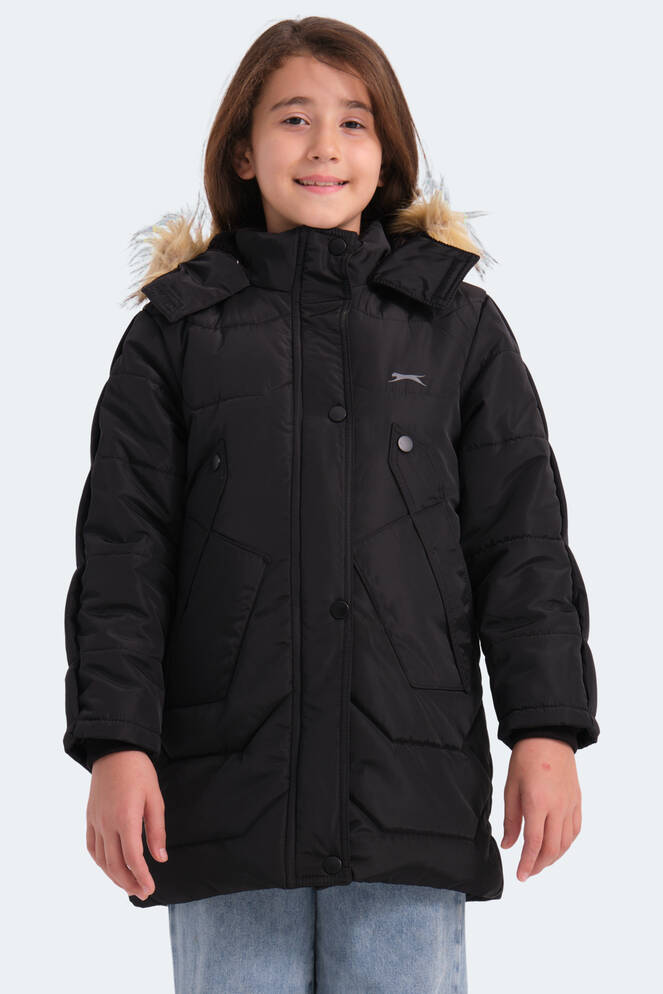 Slazenger CAMRON Unisex Çocuk Mont & Ceket Siyah