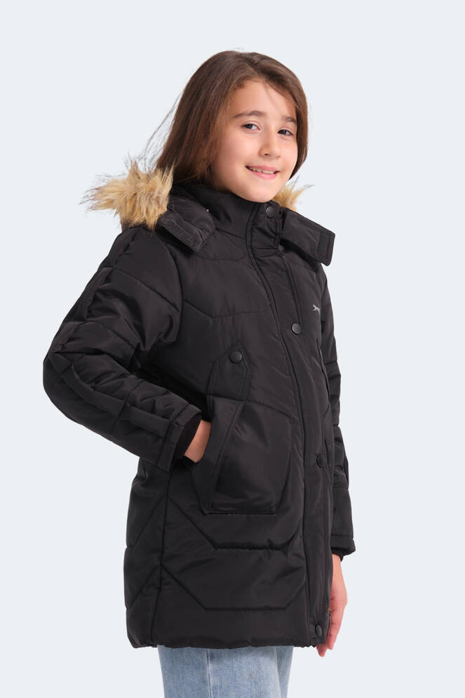 Slazenger CAMRON Unisex Çocuk Mont & Ceket Siyah