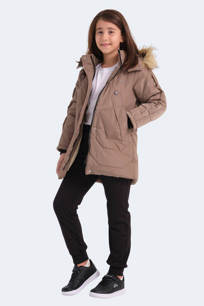 Slazenger CAMRON Unisex Kids Coat & Jacket Beige