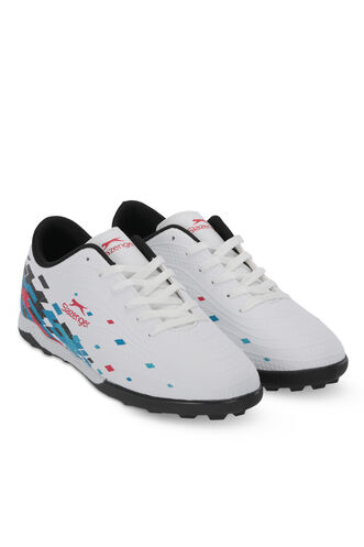 Slazenger CANARIA Erkek Halı Saha Beyaz Futbol Ayakkabısı - Thumbnail