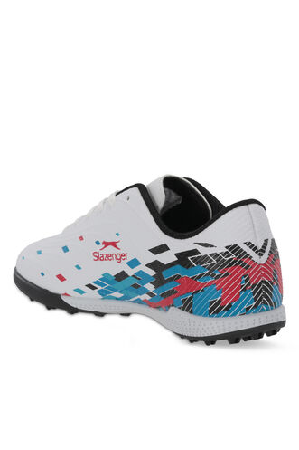 Slazenger CANARIA Erkek Halı Saha Beyaz Futbol Ayakkabısı - Thumbnail
