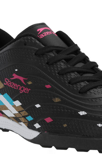 Slazenger CANARIA Erkek Halı Saha Siyah Futbol Ayakkabısı - Thumbnail