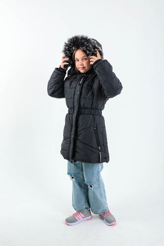 Slazenger CANDY Girls' Coat Black - Thumbnail