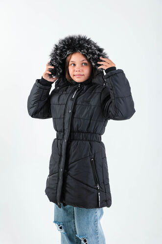 Slazenger CANDY Girls' Coat Black - Thumbnail