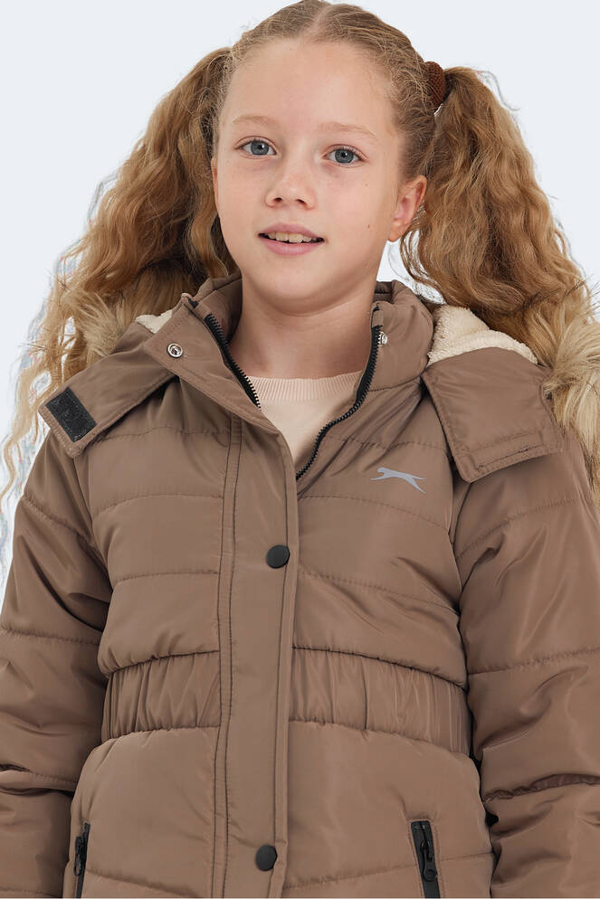 Slazenger CANDY Kız Çocuk Palto & Ceket Bej