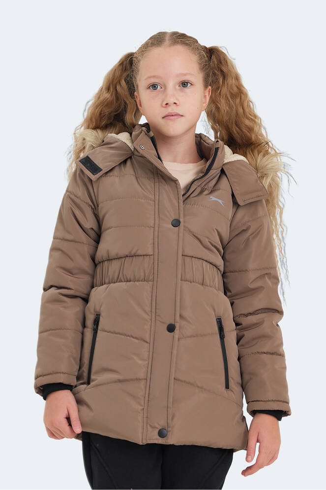 Slazenger CANDY Kız Çocuk Palto & Ceket Bej