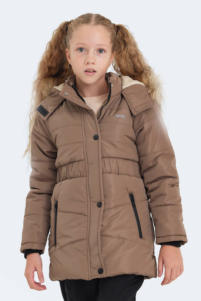 Slazenger CANDY Kız Çocuk Palto & Ceket Bej