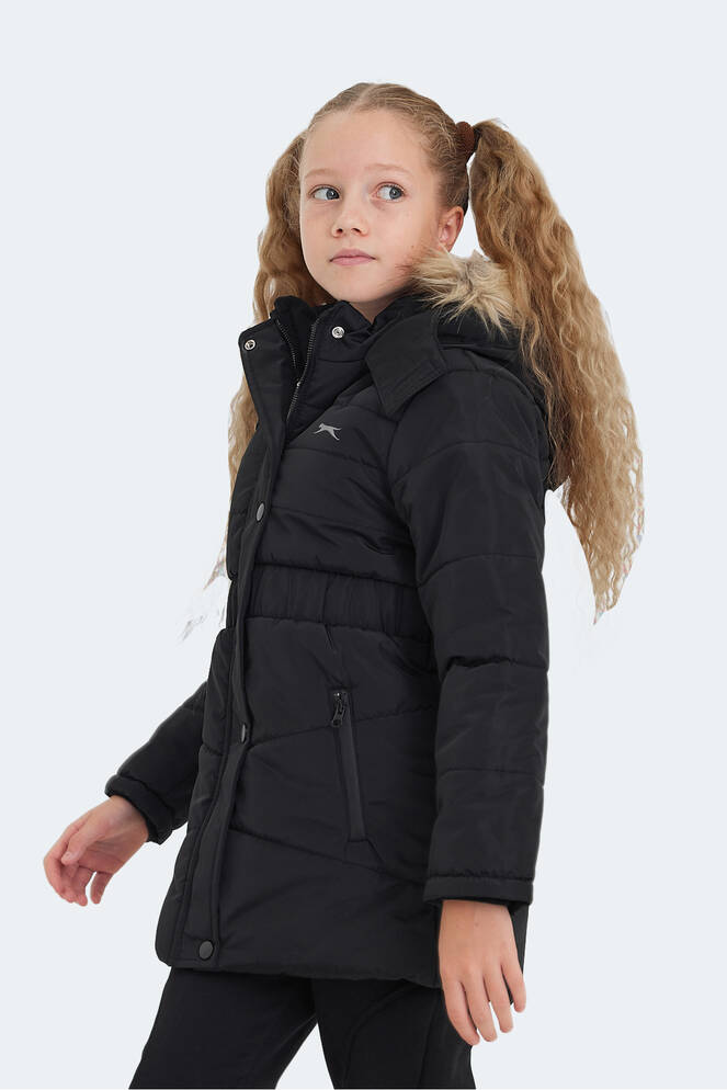 Slazenger CANDY Kız Çocuk Palto & Ceket Siyah