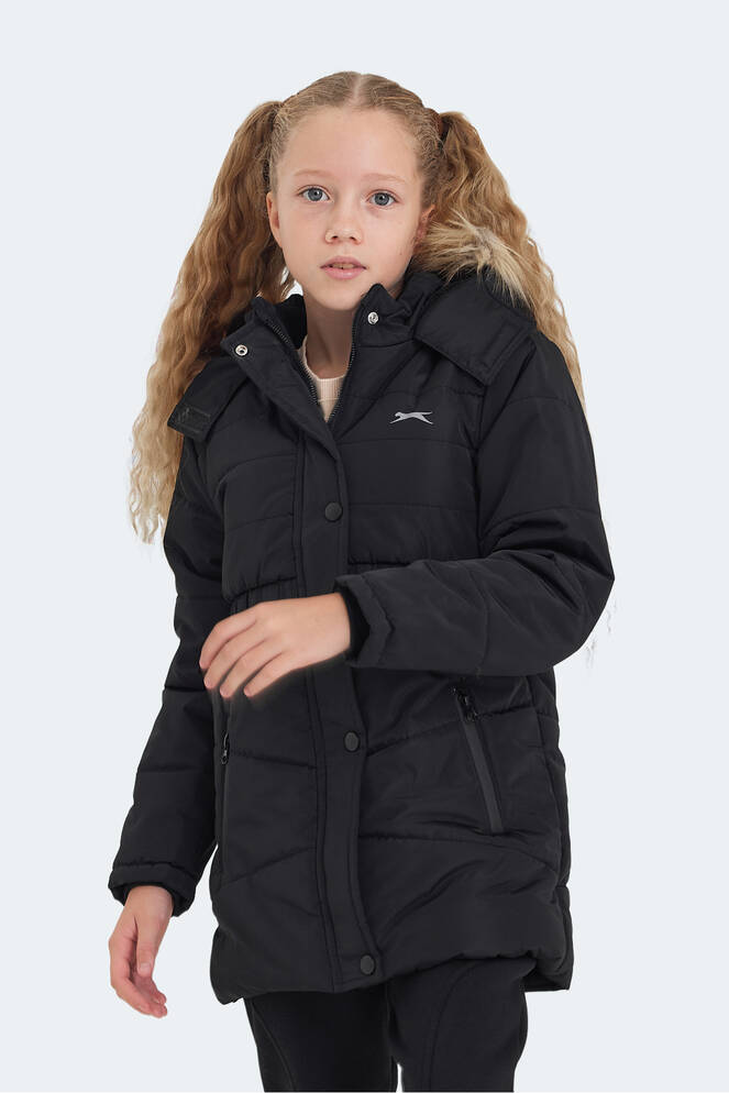 Slazenger CANDY Kız Çocuk Palto & Ceket Siyah