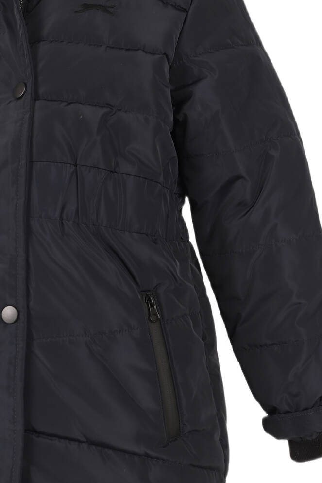 Slazenger CANDY NEW Kız Çocuk Kapüşonlu Şişme Lacivert Mont & Kaban