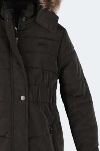 Slazenger CANDY NEW Kız Çocuk Mont & Kaban Siyah - Thumbnail