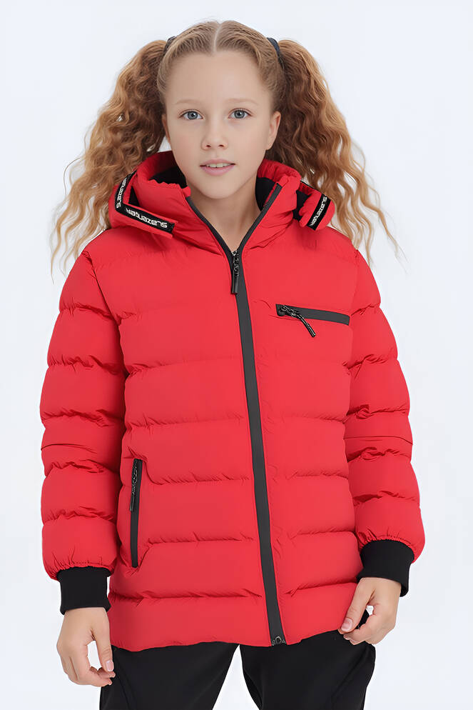 Slazenger CAPTAIN NEW Unisex Çocuk Mont & Kaban Kırmızı