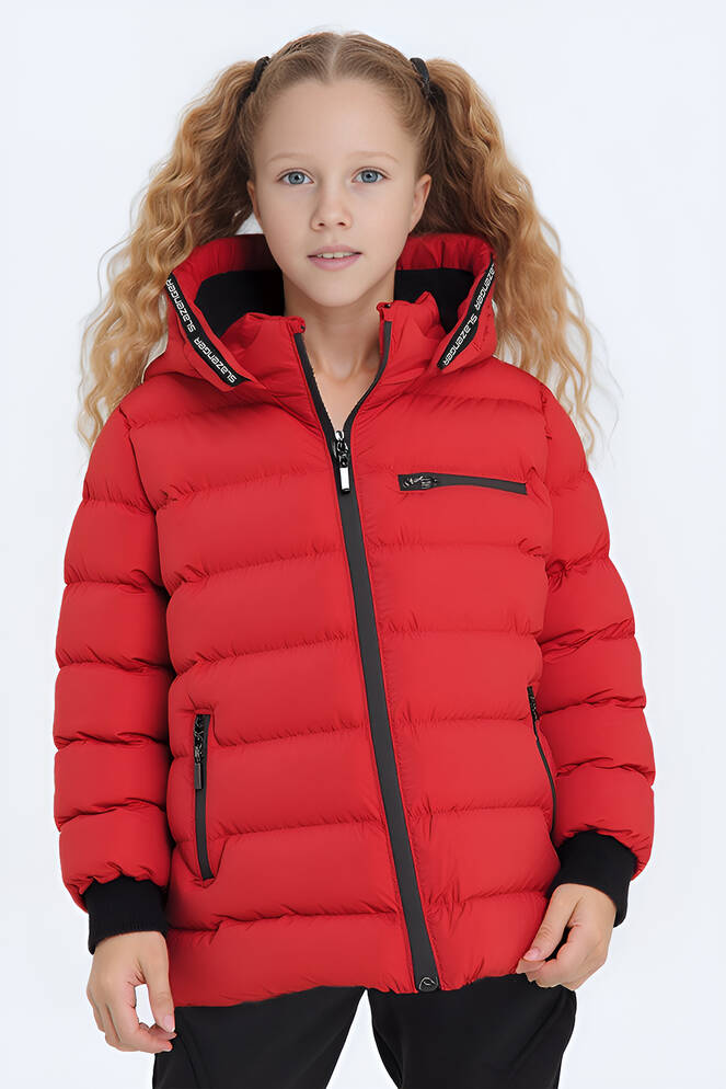 Slazenger CAPTAIN NEW Unisex Çocuk Mont & Kaban Kırmızı