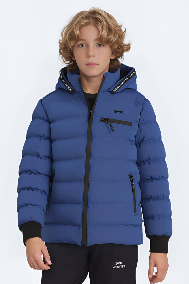 Slazenger CAPTAIN NEW Unisex Çocuk Mont & Kaban Saks Mavi