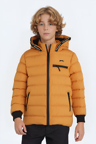 Slazenger - Slazenger CAPTAIN NEW Unisex Çocuk Mont & Kaban Sarı