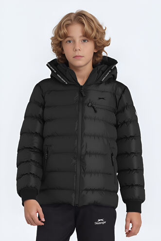 Slazenger - Slazenger CAPTAIN NEW Unisex Çocuk Mont & Kaban Siyah