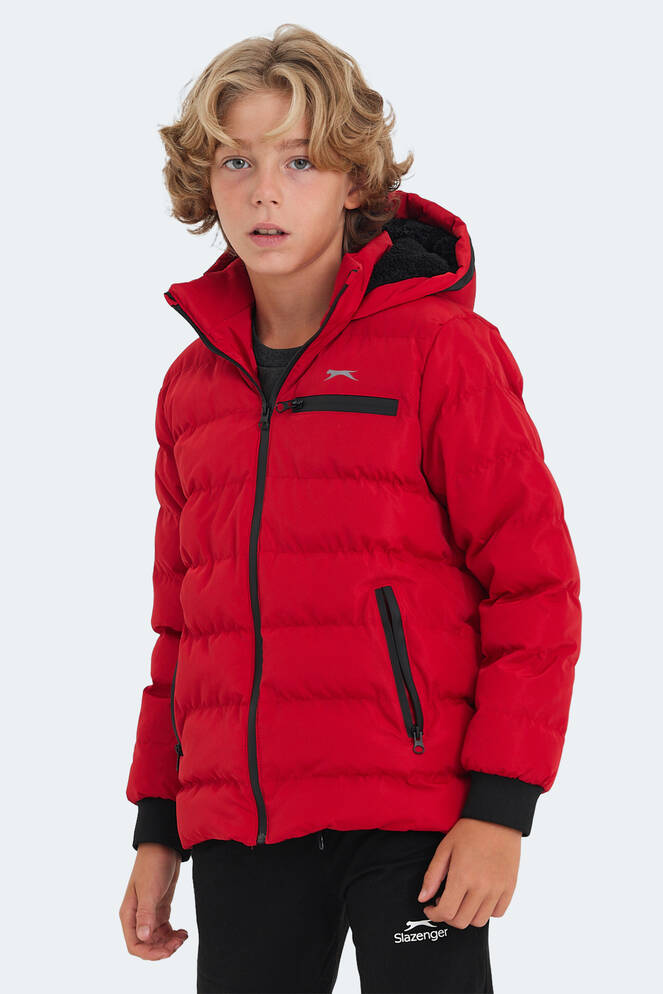 Slazenger CAPTAIN Unisex Çocuk Palto & Ceket Kırmızı