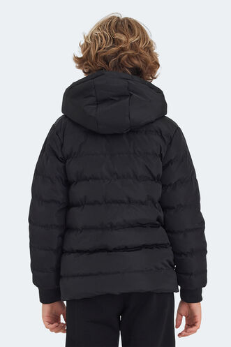 Slazenger CAPTAIN Unisex Çocuk Palto & Ceket Siyah - Thumbnail