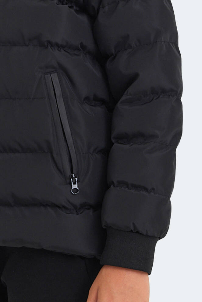 Slazenger CAPTAIN Unisex Çocuk Palto & Ceket Siyah