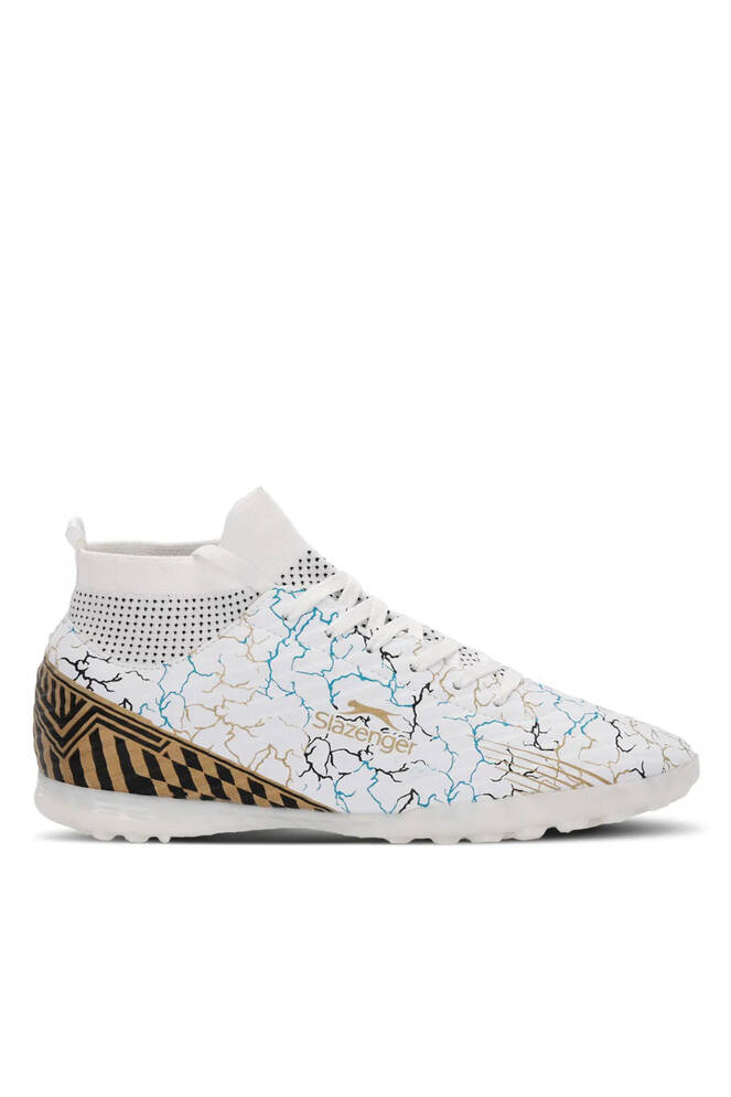 Slazenger CORNER HS Erkek Halı Saha Beyaz / Mavi Futbol Ayakkabısı