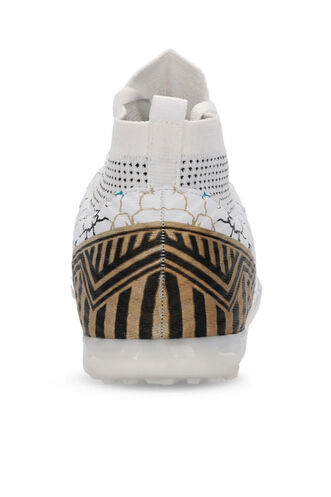 Slazenger CORNER HS Erkek Halı Saha Beyaz / Mavi Futbol Ayakkabısı - Thumbnail