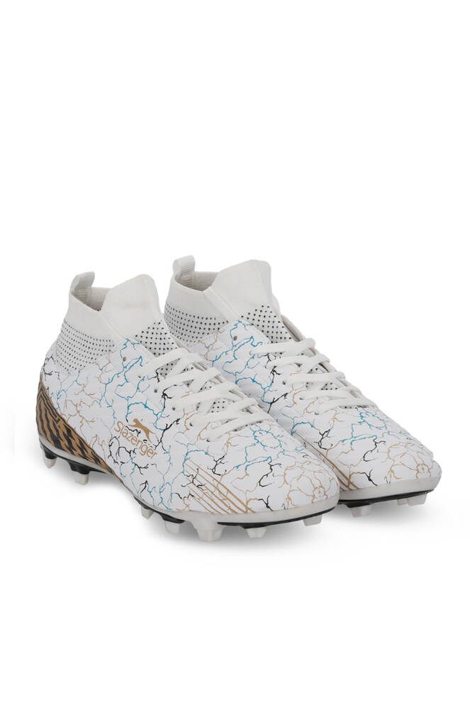 Slazenger CORNER KR Erkek Çocuk Krampon Beyaz / Mavi Futbol Ayakkabısı