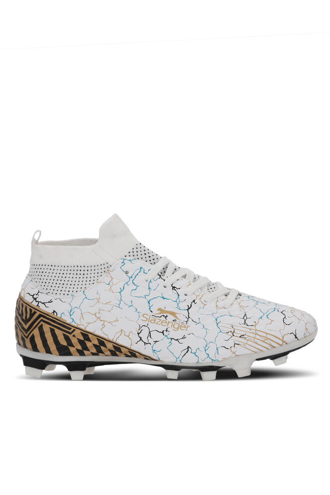 Slazenger CORNER KR Erkek Krampon Beyaz / Mavi Futbol Ayakkabısı