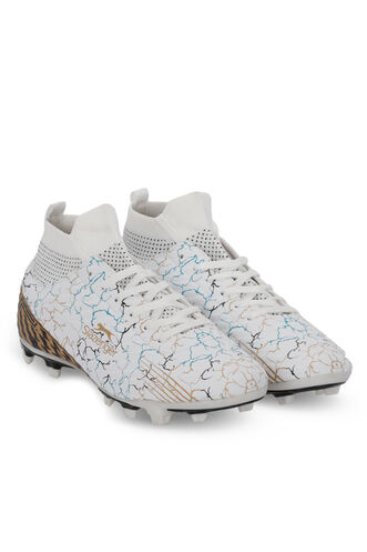 Slazenger CORNER KR Erkek Krampon Beyaz / Mavi Futbol Ayakkabısı - Thumbnail