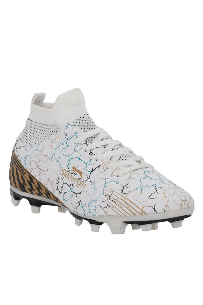 Slazenger CORNER KR Erkek Krampon Beyaz / Mavi Futbol Ayakkabısı