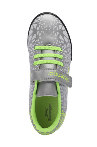 Slazenger CRYSTAL Unisex Çocuk Futbol Ayakkabıları Gri - Thumbnail