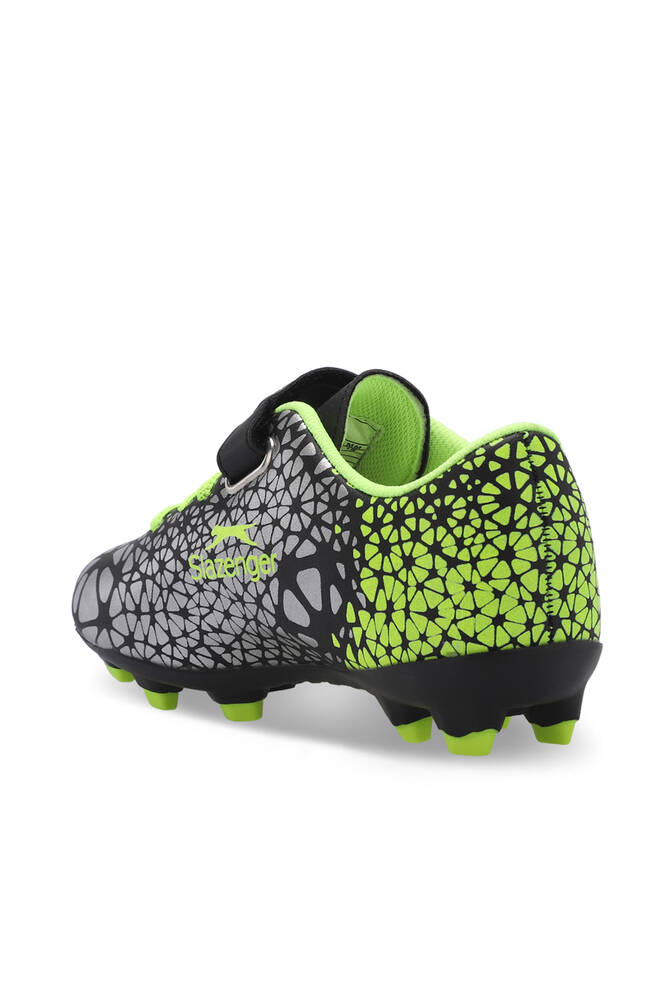 Slazenger CRYSTAL Unisex Çocuk Futbol Ayakkabıları Siyah - Yeşil