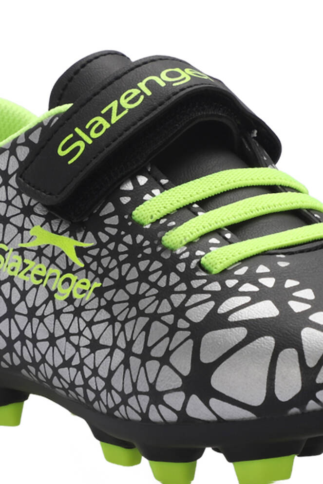 Slazenger CRYSTAL Unisex Çocuk Futbol Ayakkabıları Siyah - Yeşil