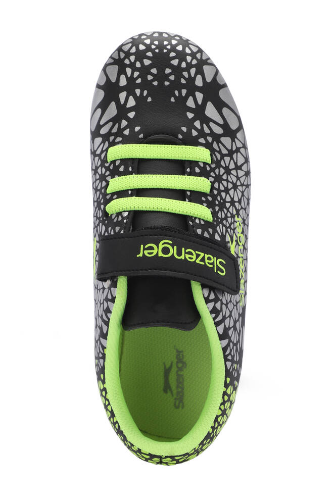 Slazenger CRYSTAL Unisex Çocuk Futbol Ayakkabıları Siyah - Yeşil