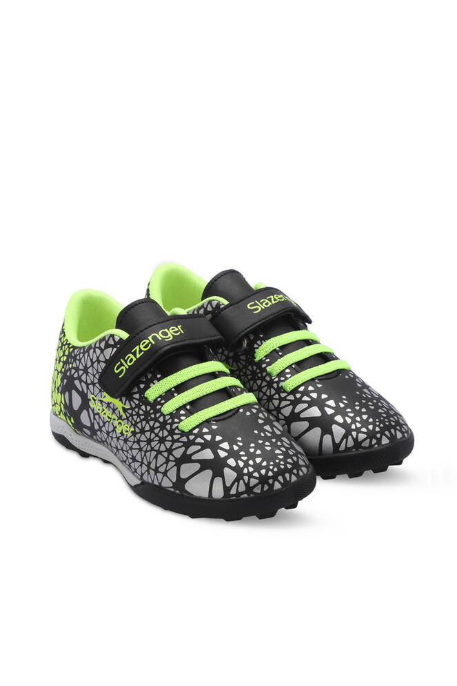 Slazenger CRYSTAL Unisex Çocuk Futbol Ayakkabıları Siyah - Yeşil