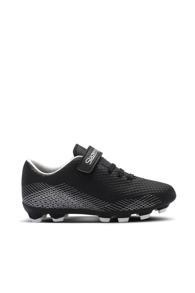Slazenger CULTURAL Unisex Çocuk Futbol Ayakkabıları Siyah - Gri